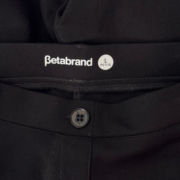 Betabrand Dress Pant Yoga Pants (DPYP) Black Size L Short (Petite) Work Pull On - Picture 3 of 6